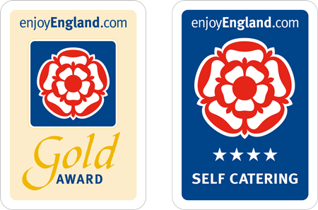 VisitEngland Gold Award and four-star self-catering accreditation
